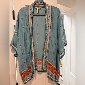 Matilda Jane Teal and Peach Patterned Kimono